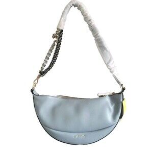 Marc Jacobs Leather Hobo Bag Women's Large Eclipse Blue Mix Metal Dustbag NWT